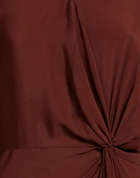 Manila Grace Womens Mini dress Chocolate in Brown