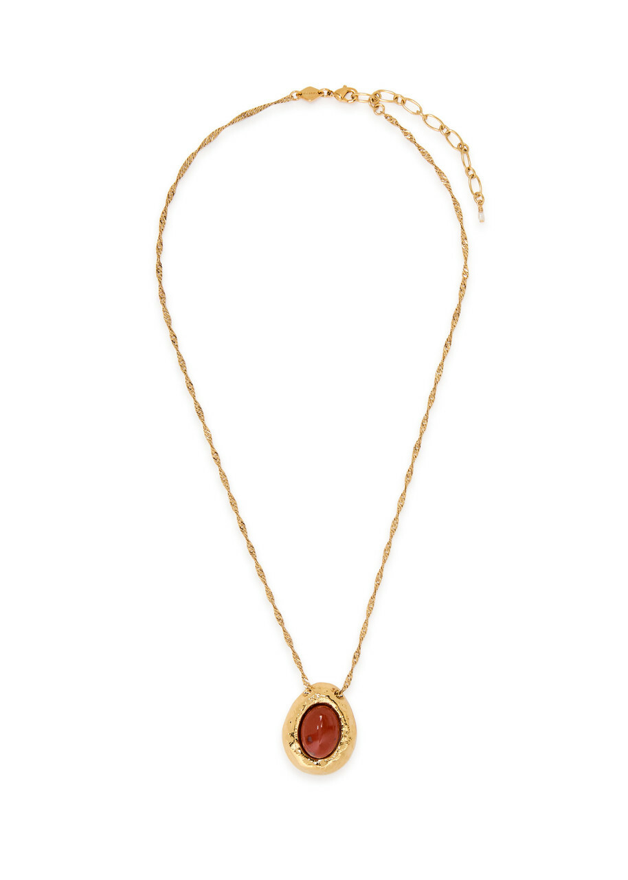Anni LU Cherry On Top 18kt Gold-plated Necklace - Red - One Size