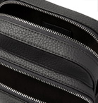 Hugo Boss - Crosstown Full-Grain Leather Messenger Bag - Gray