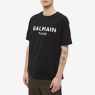 Balmain Men's Classic Paris T-Shirt in Black/White