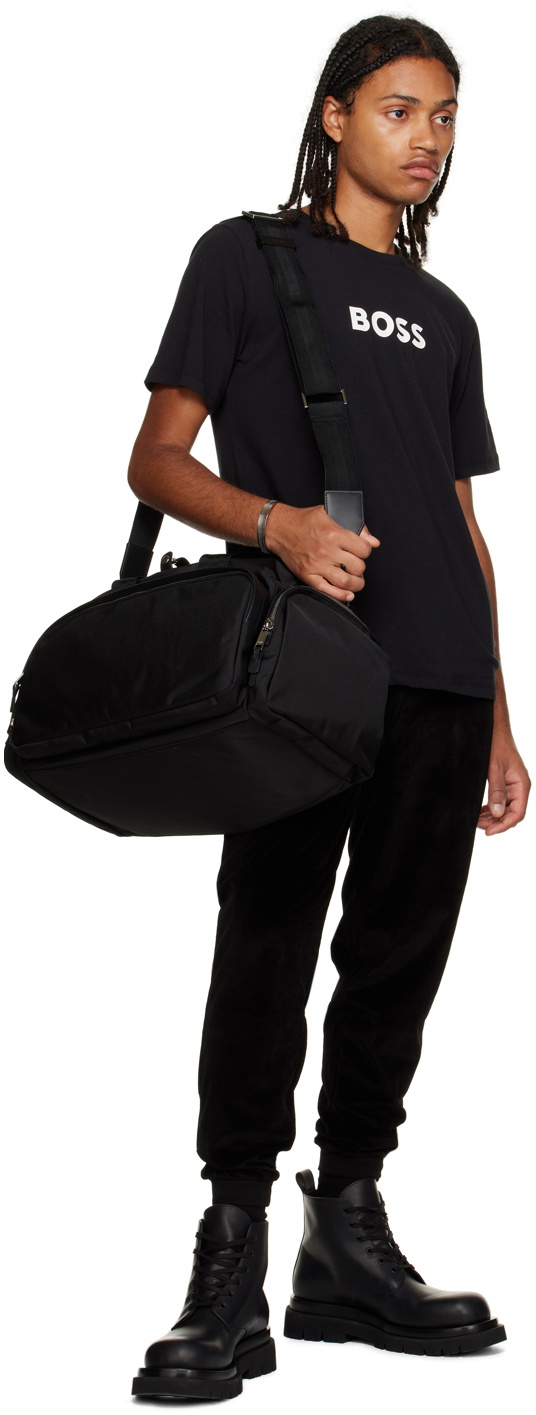 BOSS Black Embroidered Sweatpants