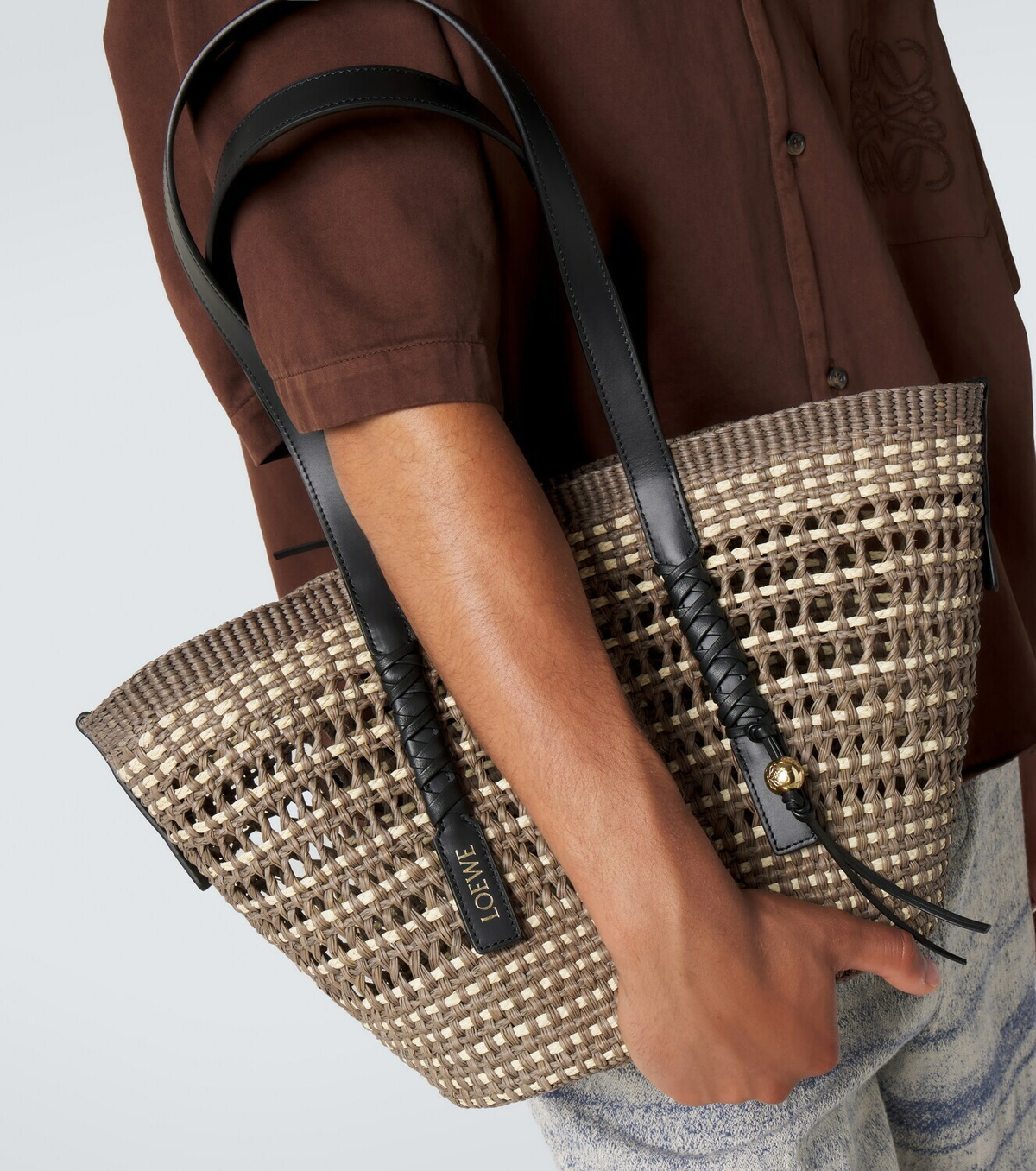 Loewe Paula's Ibiza Braid Medium basket bag