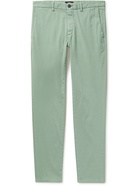 THEORY - Zaine Slim-Fit Organic Cotton-Blend Twill Trousers - Green