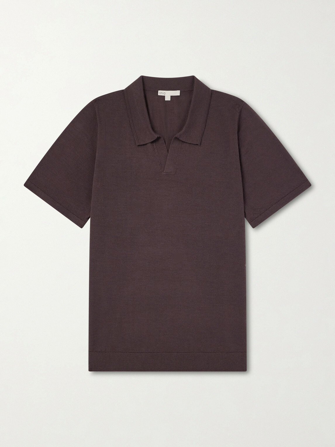 Onia - Merino Wool Polo Shirt - Brown