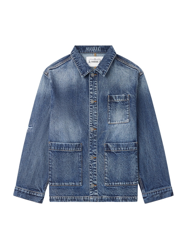 Photo: MANAAKI - Toi Denim Jacket - Blue