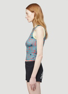 Maisie Wilen Knitted Muscle Beach Tank Top