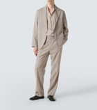 Stòffa Pleated wool wide-leg pants