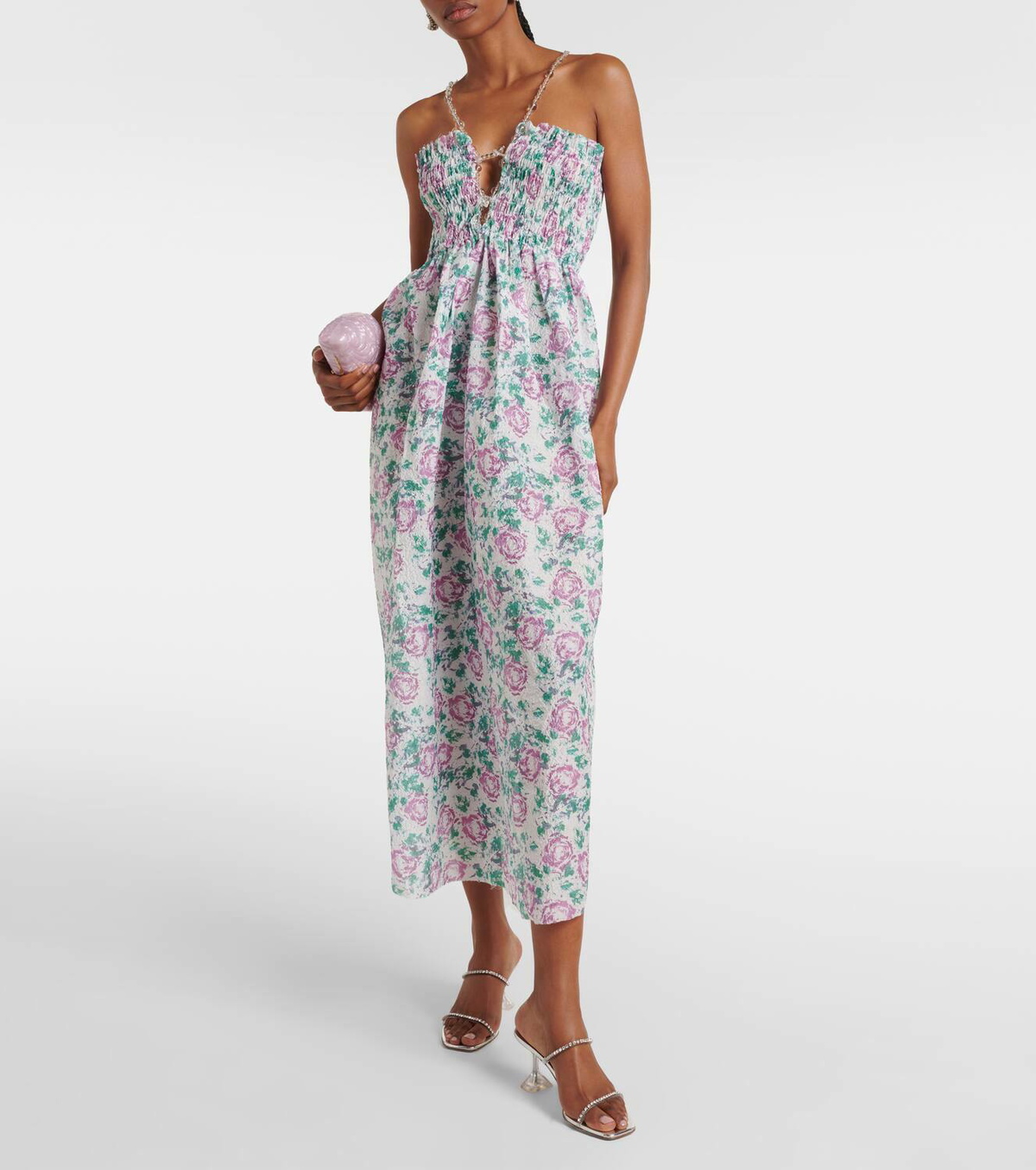 Susan Fang Floral midi dress