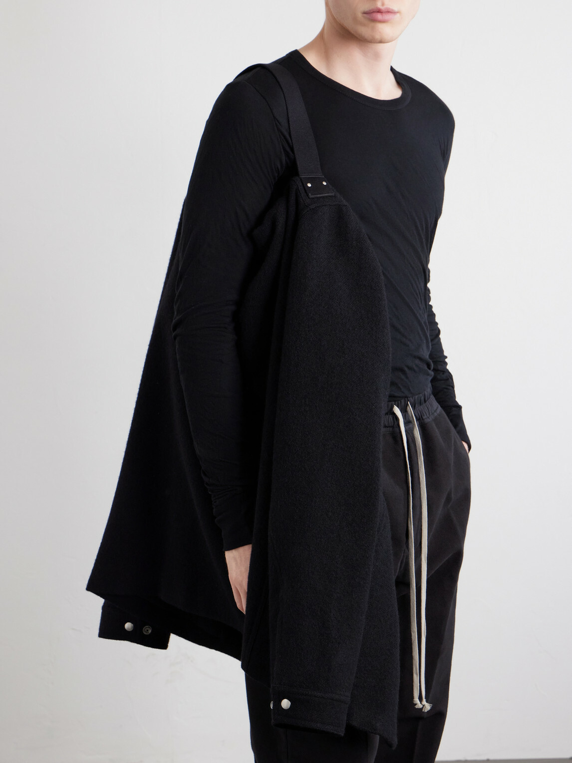 Rick Owens - Brad Virgin Wool Zip-up Jacket - Black