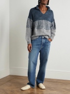 Kartik Research - Jacquard-Knit Wool Sweater - Blue
