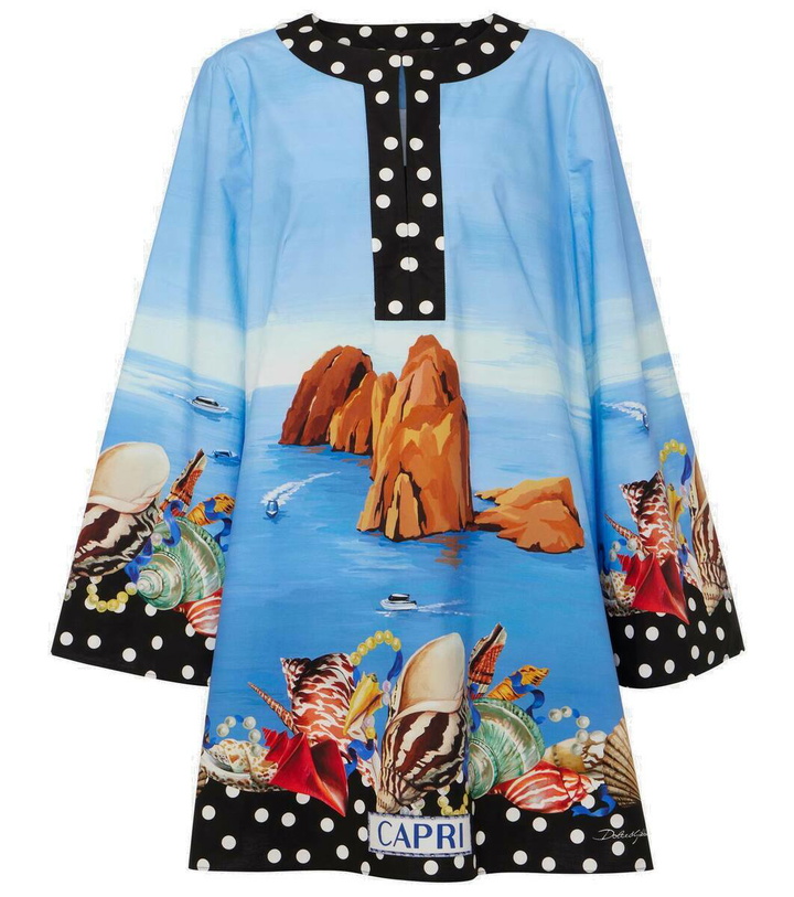 Photo: Dolce&Gabbana Capri printed cotton kaftan