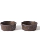 By Japan - SyuRo Set of Two Medium Glazed Ceramic Bowls