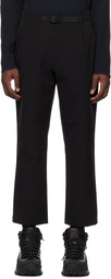 Goldwin Black One Tuck Tapered Trousers