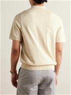 Paul Smith - Logo-Embroidered Organic Cotton Polo Shirt - Neutrals