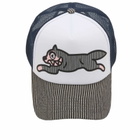 END. x ICECREAM Hickory Running Dog Trucker Cap in Navy/White 