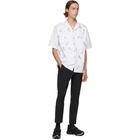 Prada White Crystal Bowling Shirt