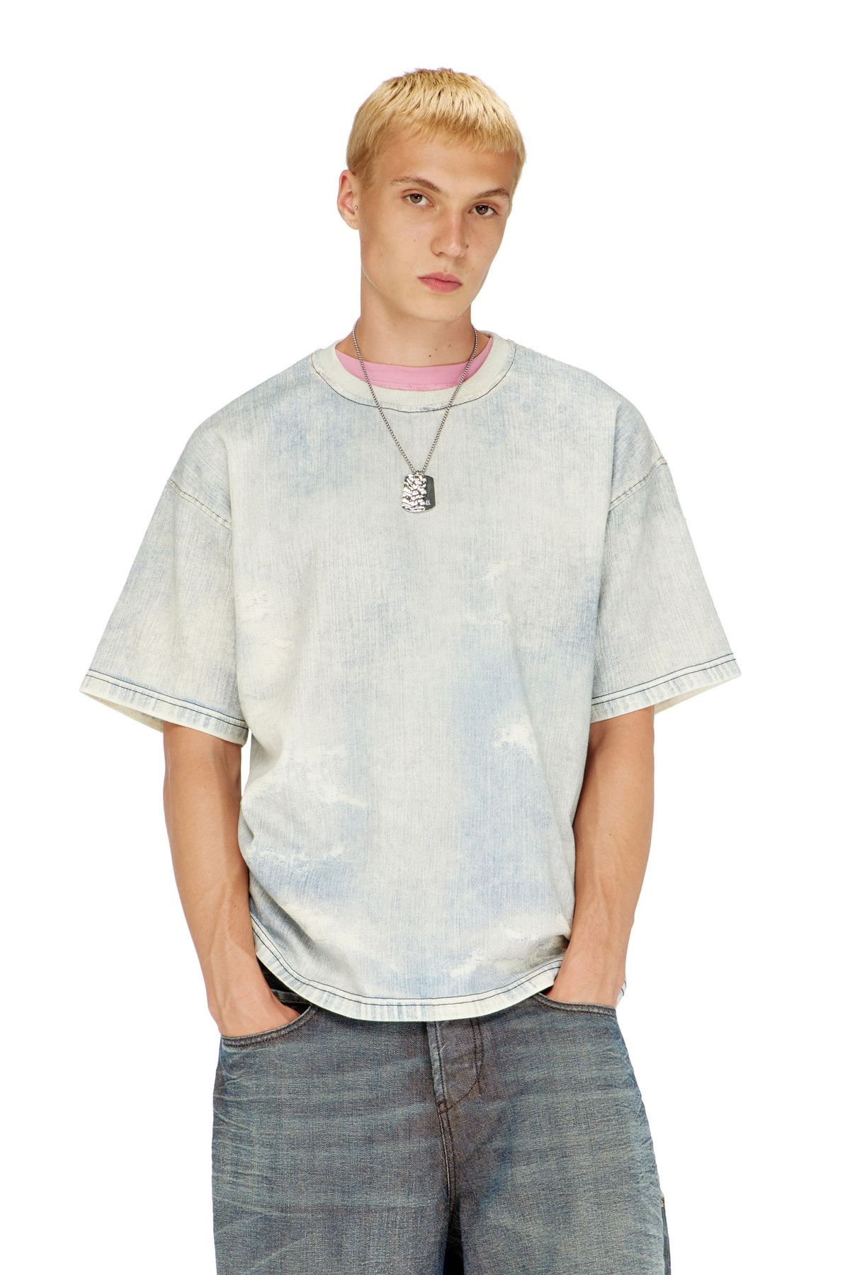 Diesel - T-Shirts Mens in Blue