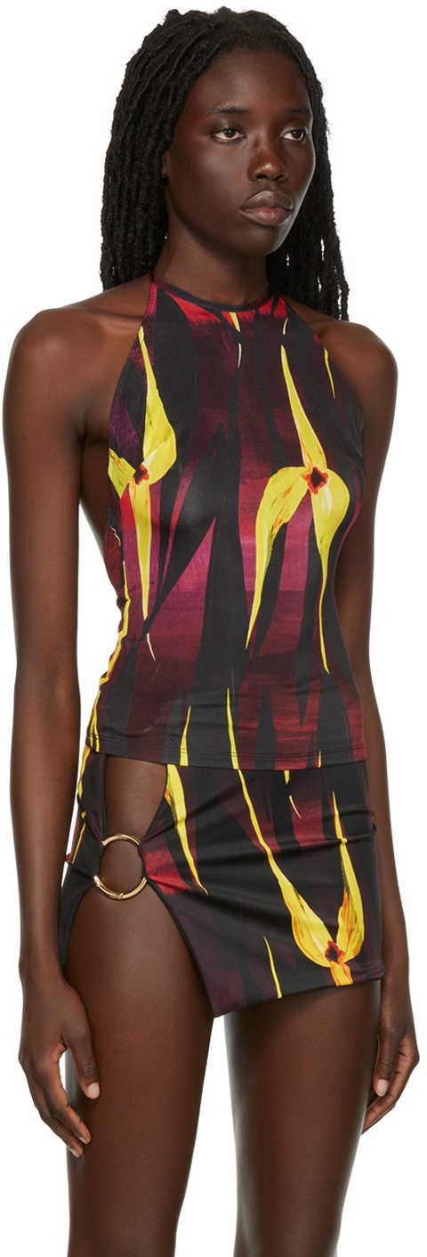 Louisa Ballou Red Printed Tank Top