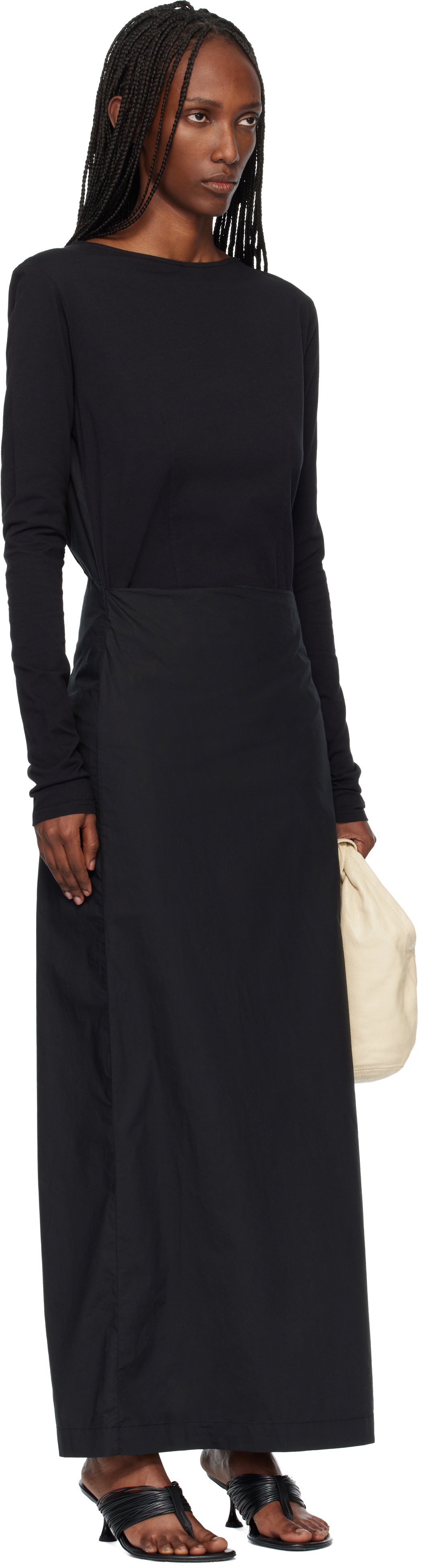 OUR LEGACY Black Twisted Maxi Dress