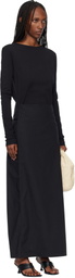 OUR LEGACY Black Twisted Maxi Dress