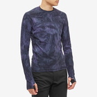 Moncler Grenoble Men's Long Sleeve Tie Dye T-Shirt in Navy