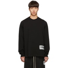 Rick Owens Black Patch Crewneck Sweater