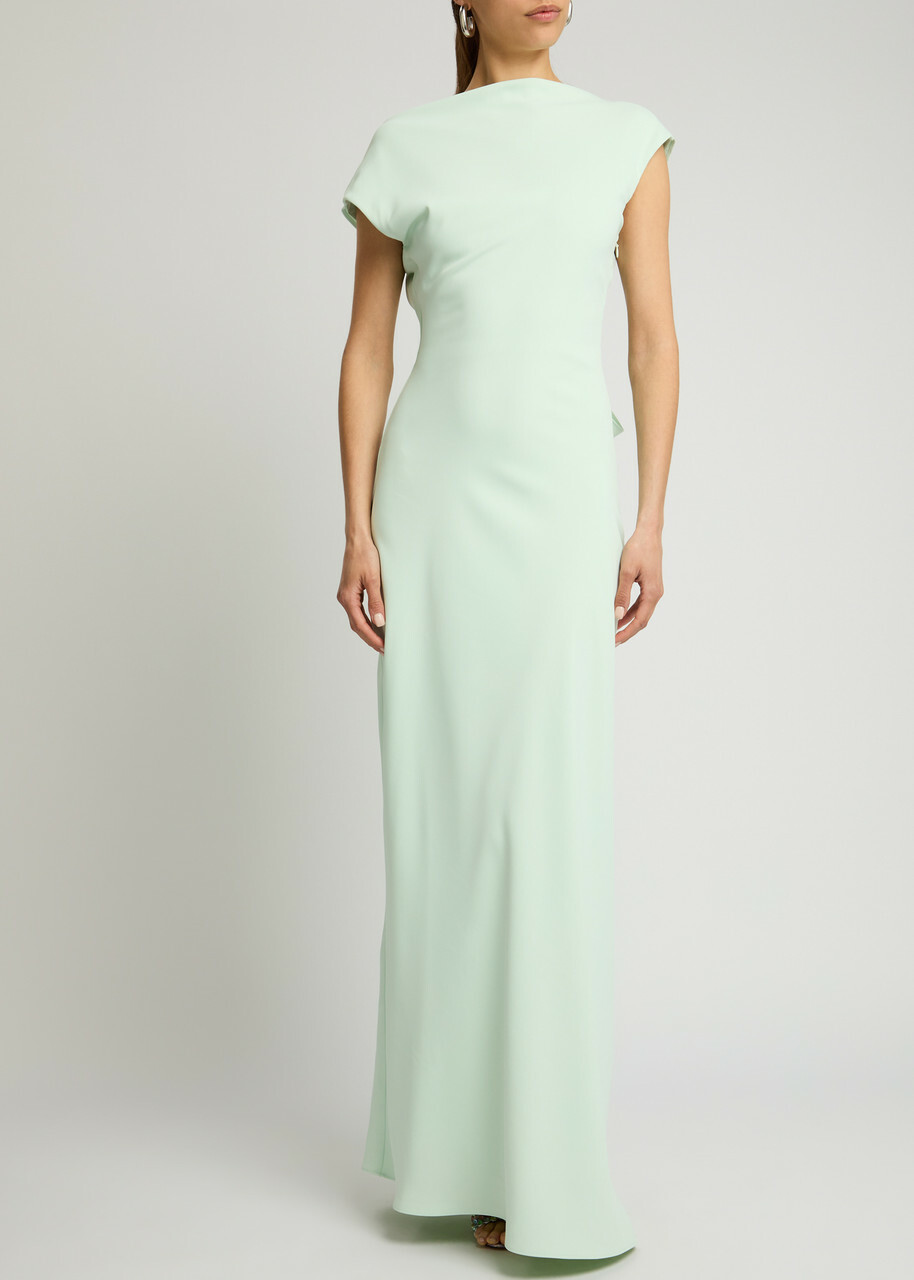 Odd Muse Drape Back Twill Maxi Dress Mint Odd Muse