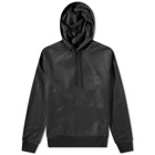 Valentino Men's Nylon Panel Popover Hoody in Nero