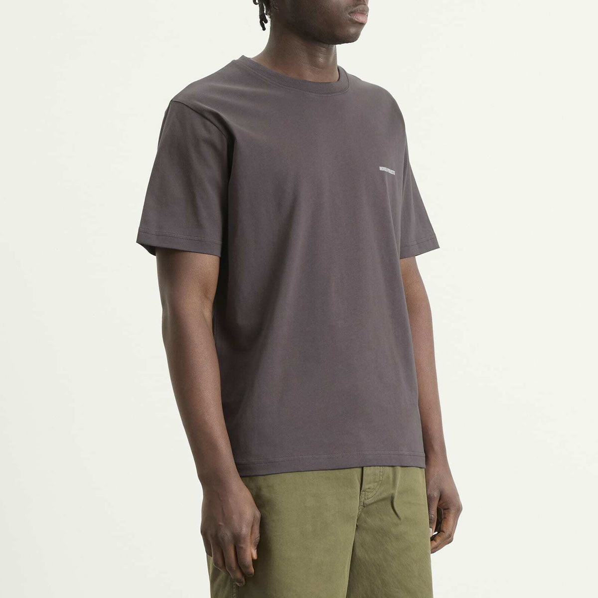 Norse Projects Men's Dyrehaven Logo T-Shirt in Shale
