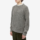 NN07 Men's Jacobo Wool Crew Knit in Khaki Melange