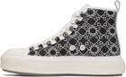 AMIRI Black & White MA Quad Court Hi Sneakers
