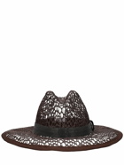 BRUNELLO CUCINELLI Raffia Effect Brimmed Hat