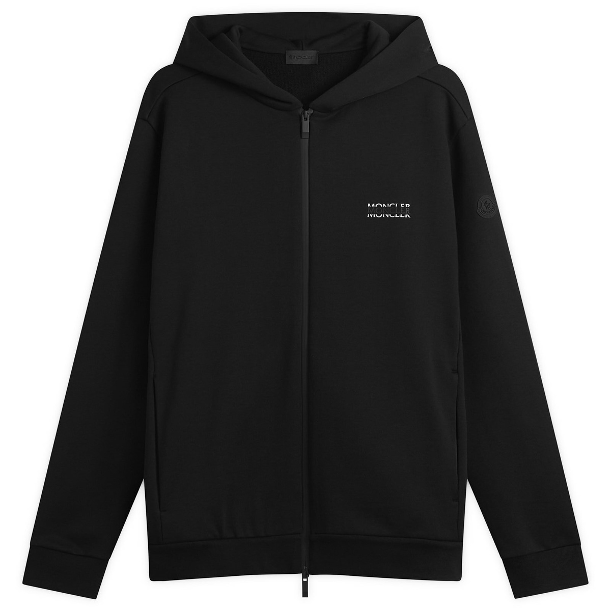 Moncler Rubber Logo Patch Zip Hoody Moncler