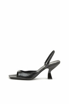 Diesel D-Amber-Slingback sandals in lizard-effect leather - Sandals Womens in Black