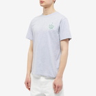 Maison Kitsuné Men's Crest T-Shirt in Light Grey Melange