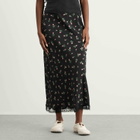RIXO Women's Stassie Midi Skirt in Sienna Bud Black