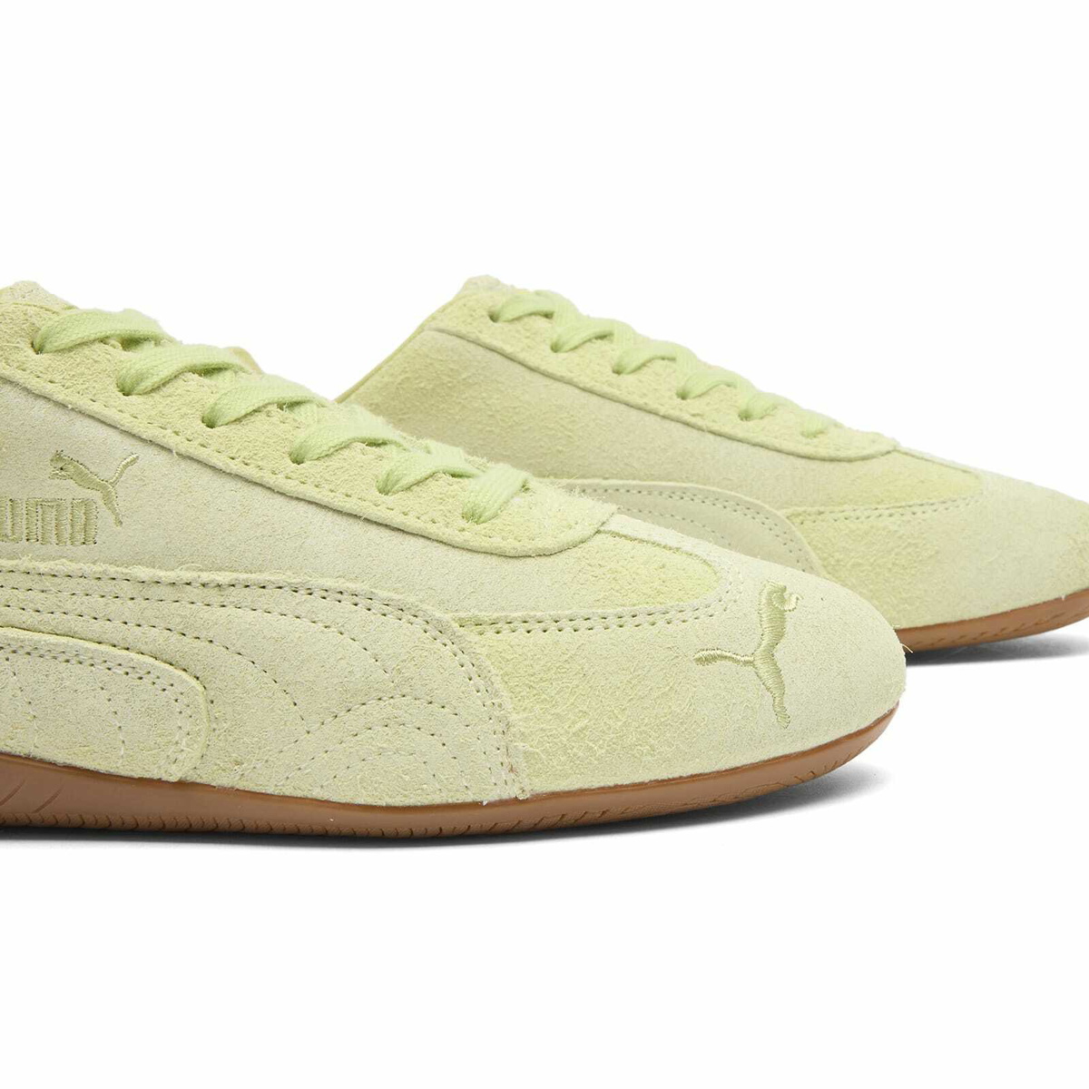 Puma Women's x Danielle Cathari Washed Speedcat Sneakers in Pistachio Green