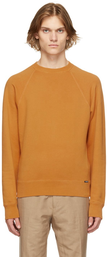 Photo: TOM FORD Orange French Terry Sweatshirt