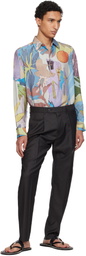 Paul Smith Multicolor 'River Collage' Viscose-Blend Shirt