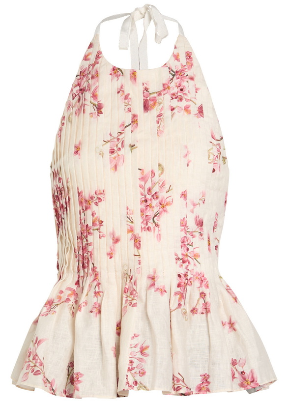 Photo: Agua BY Agua Bendita Caña Floral-print Linen top Multicoloured