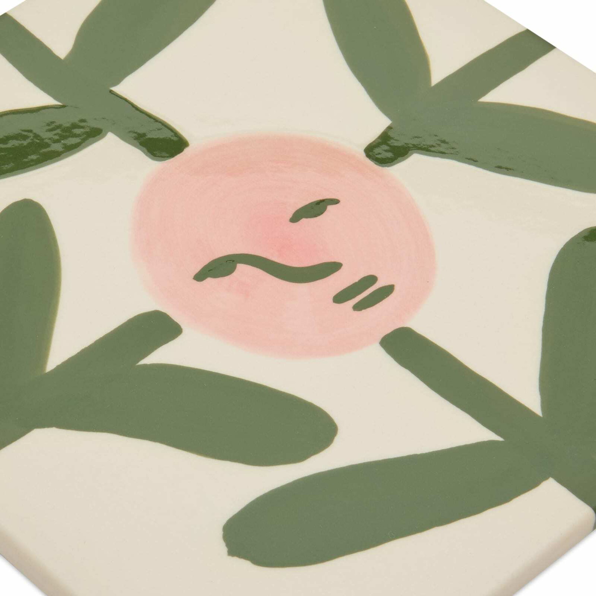 HAY x Emma Kohlmann La Pittura Trivet in Blush Face Vine 