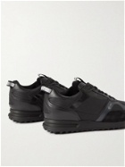DUNHILL - Radial 2.0 Leather and Suede-Trimmed Ripstop Sneakers - Black