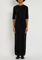 Lisa Yang Tilde Belted Cashmere Maxi Dress Black