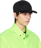 Versace Black Embroidered Cap