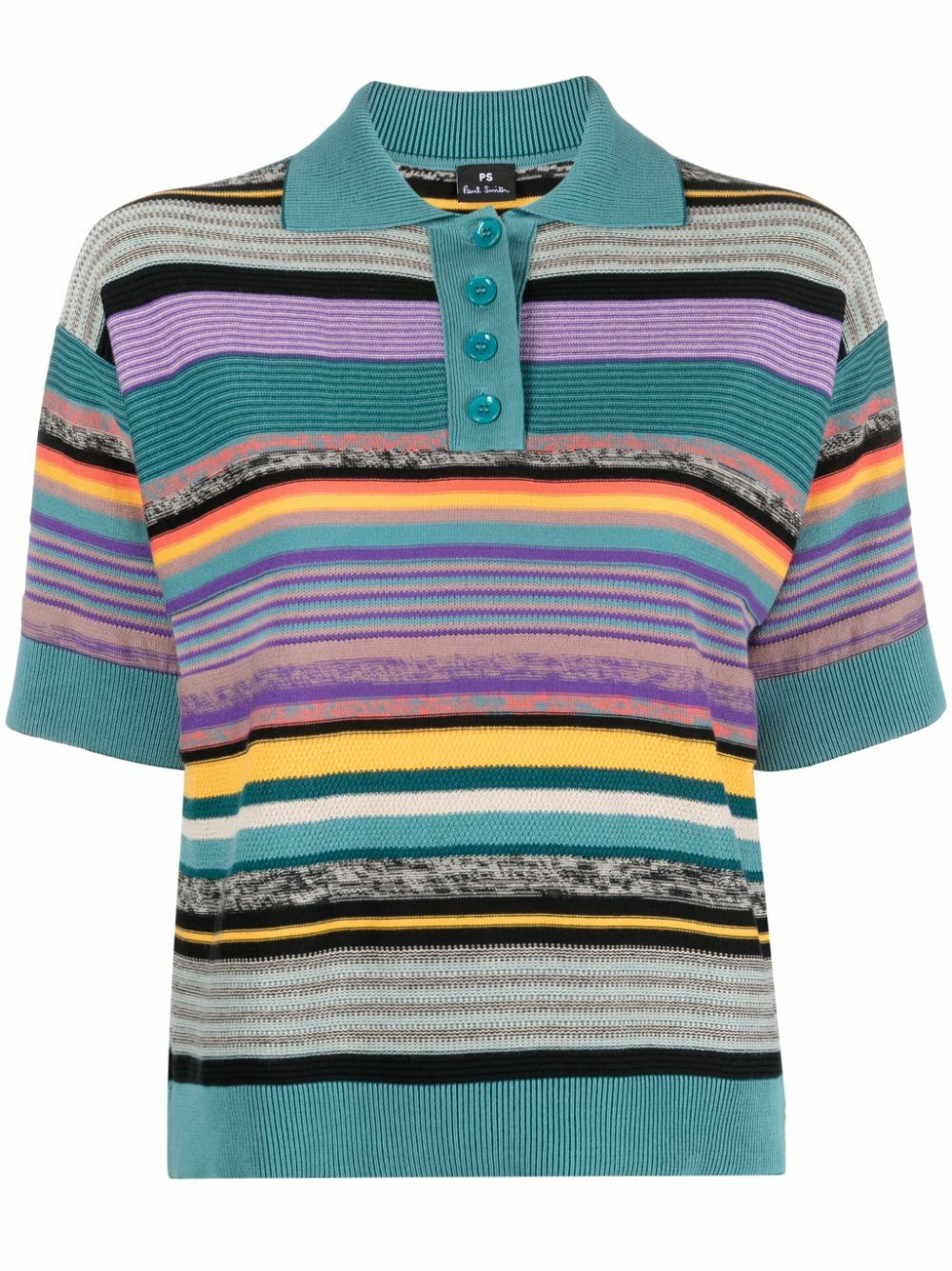 PS PAUL SMITH - Striped Cotton Polo Shirt