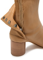 Maison Margiela Tabi 60 Leather Ankle Boots Nude