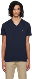 Lacoste Navy V-Neck T-Shirt