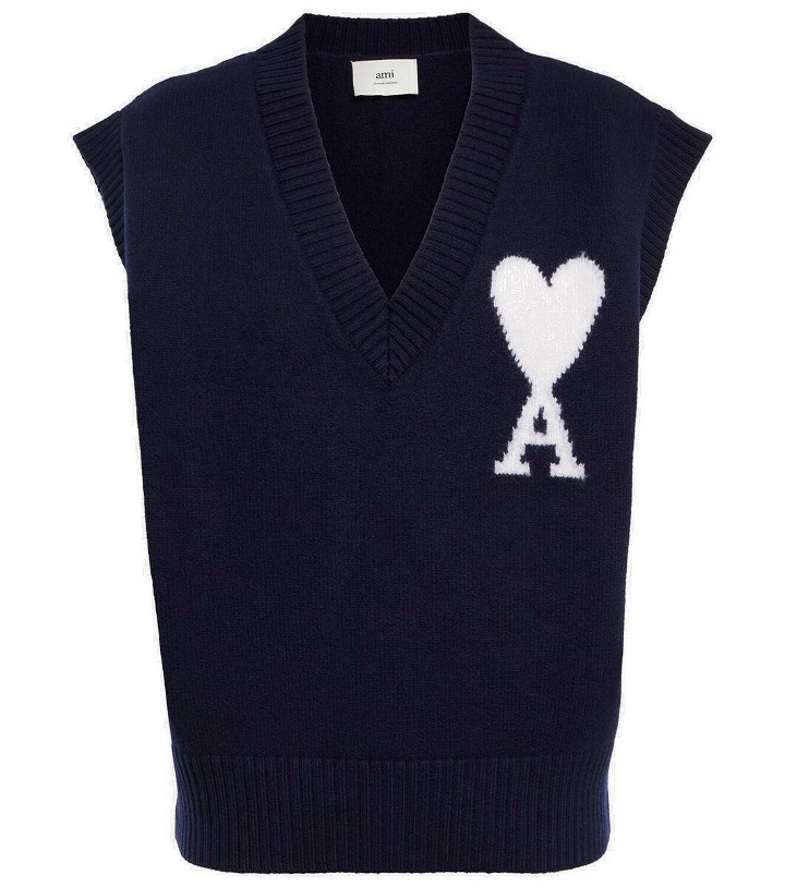 Photo: Ami Paris Ami de Cœur wool sweater vest