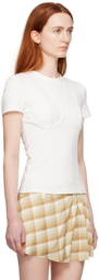 JUNEYEN White Bodycon T-Shirt