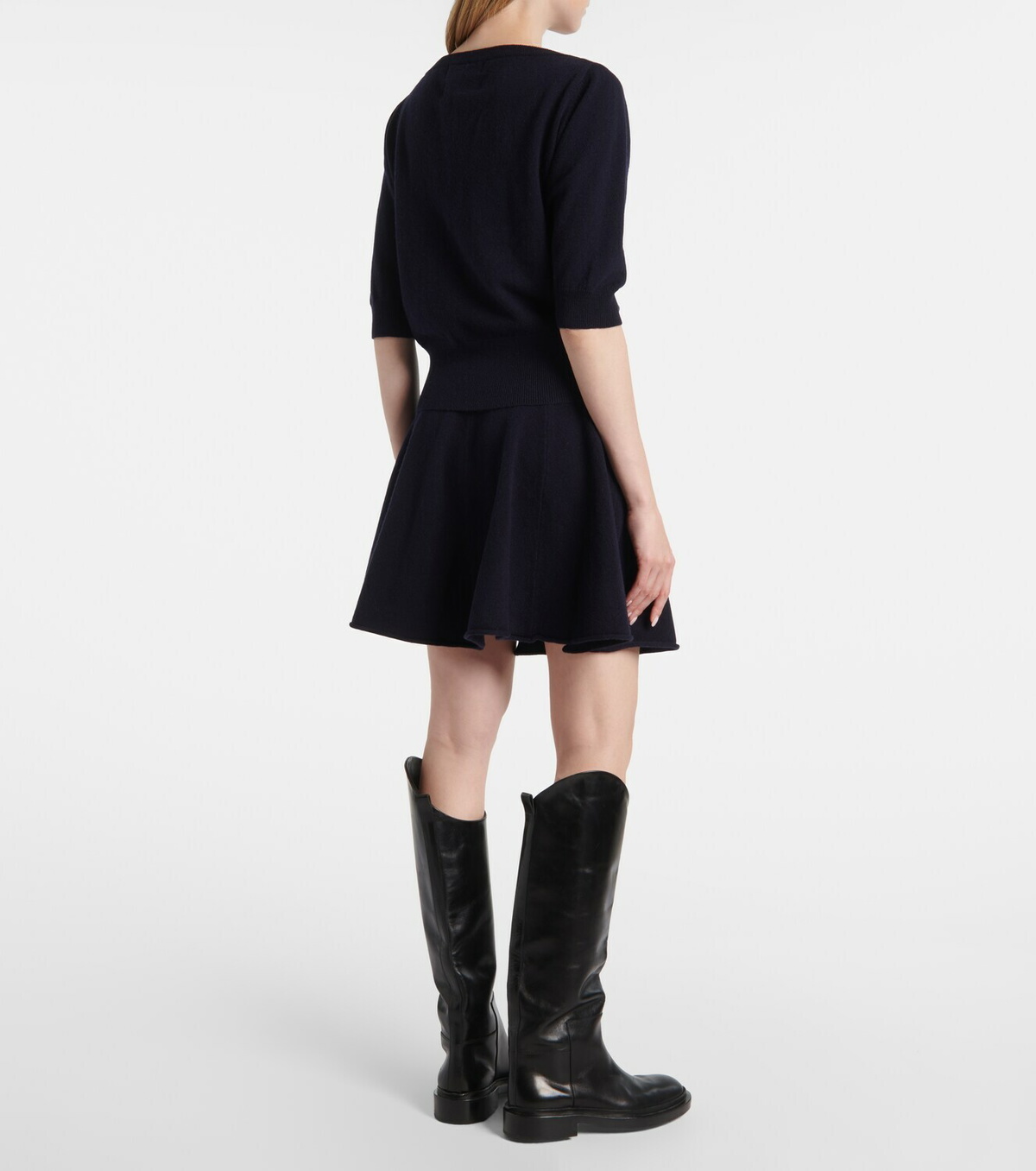 Extreme Cashmere Girl cashmere-blend miniskirt